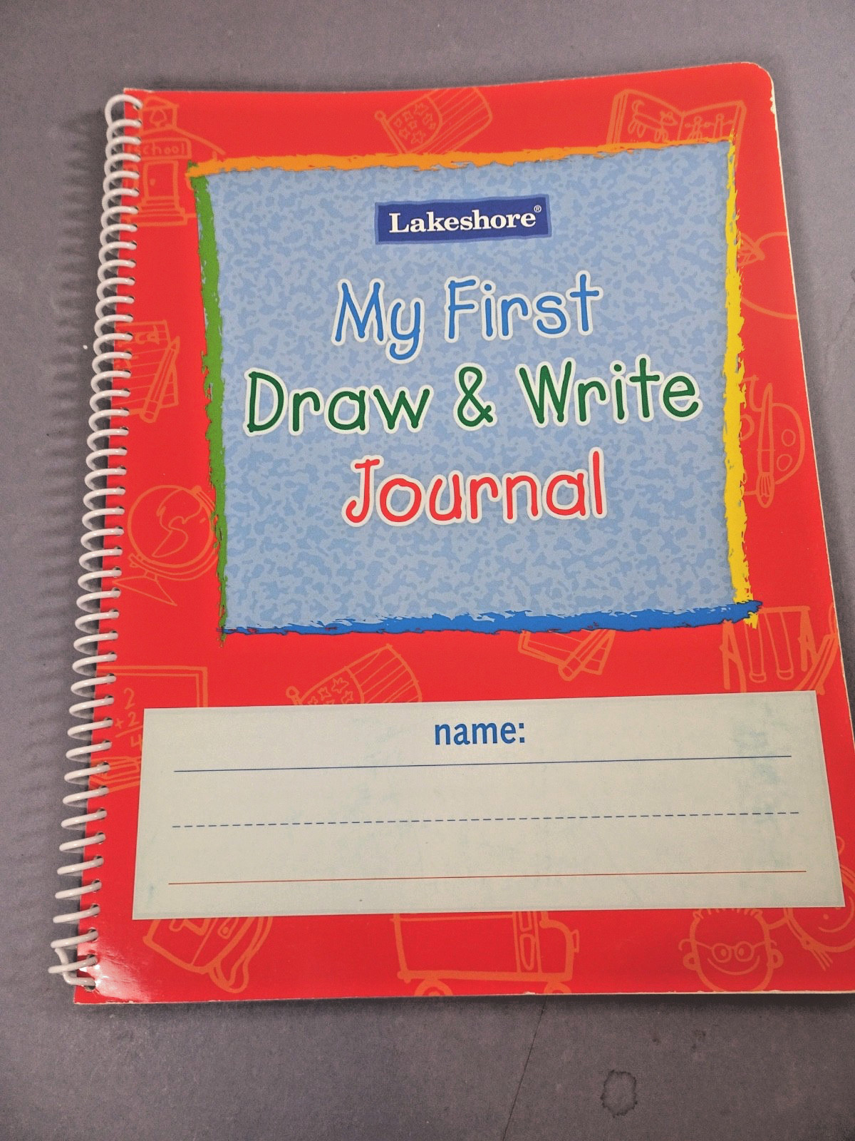 Lakeshore My First Draw & Write Journal Early Learning Fun Writing Drawing