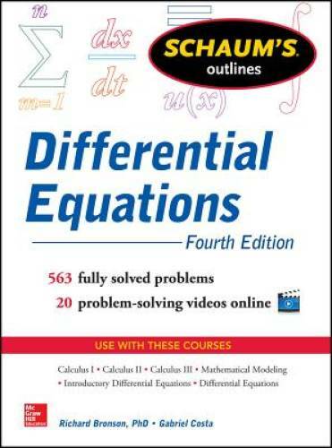 Schaum’s Outline of Differential Equations, 4th Edition (Schaum’s Ou – GOOD