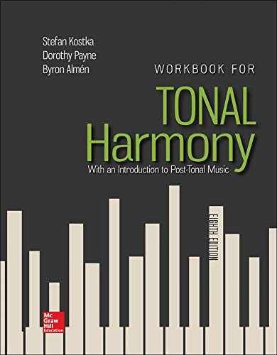 Workbook for Tonal Harmony – Paperback, by Kostka Stefan – Acceptable w