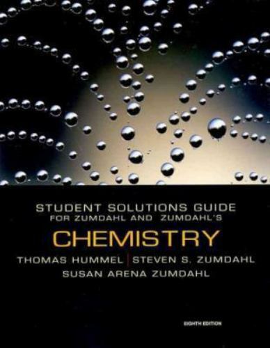 Chemistry by Susan A. Zumdahl and Steven S. Zumdahl (2009, Trade Paperback)