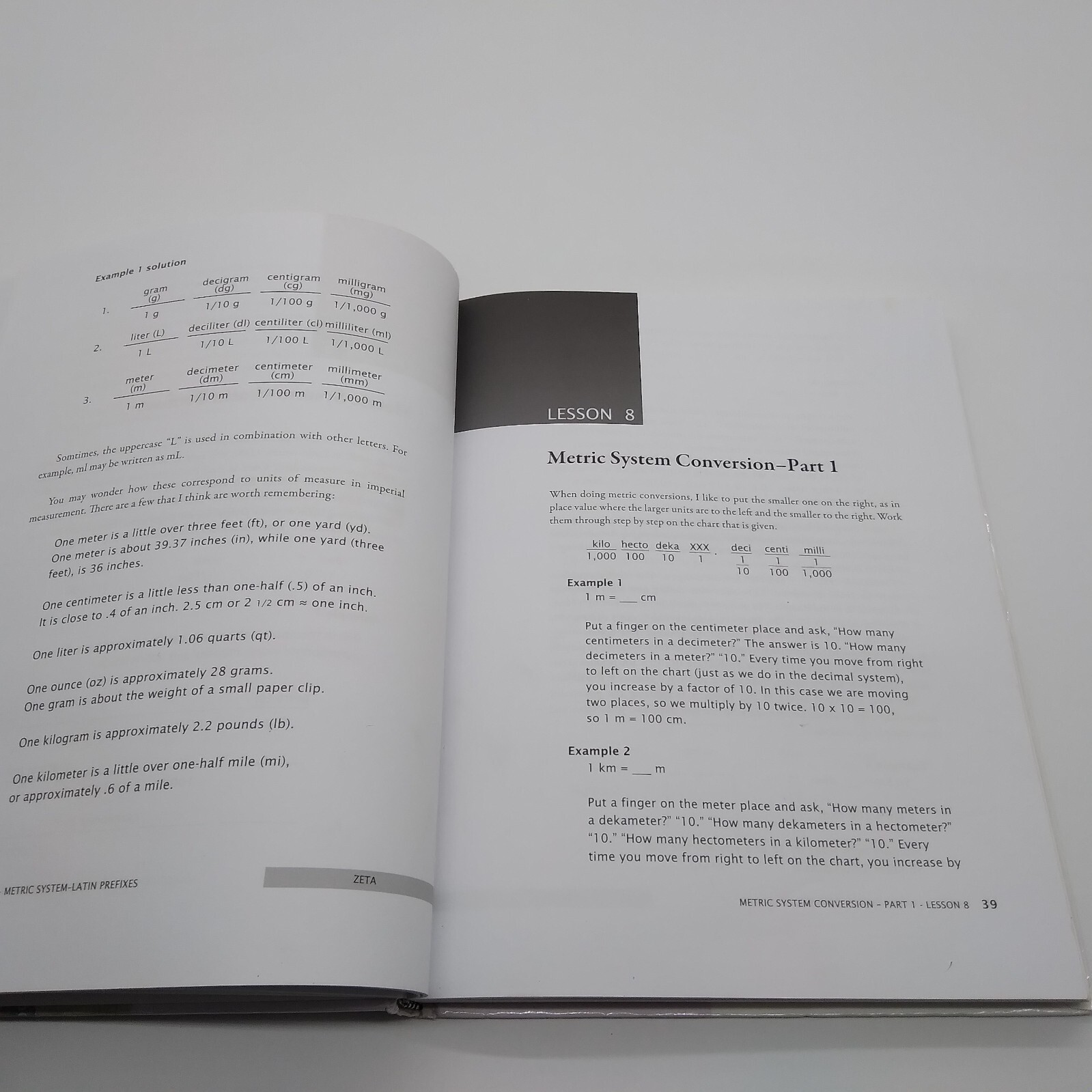 Math-U-See Decimals Percents Hardcover Instruction Manual Home Schooling