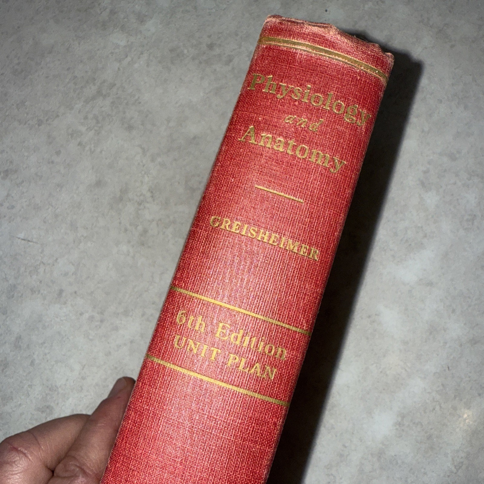 Physiology & anatomy 6th ed unit plan Vtg 1950 Foldout Pages 478 illustration