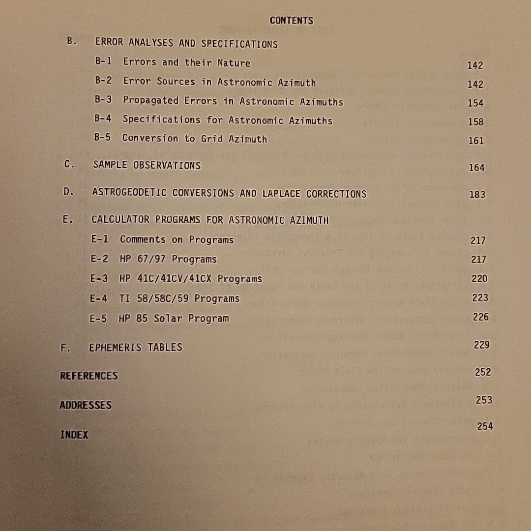 A Manual on Astronomic and Grid Azimuth by R. B. Buckner 1984