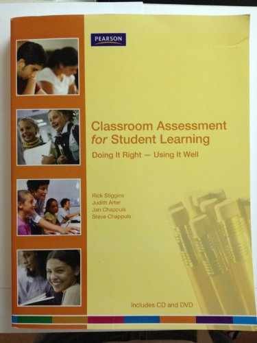 Classroom Assessment for Student – Paperback, by Stiggins Rick J.; – Very Good