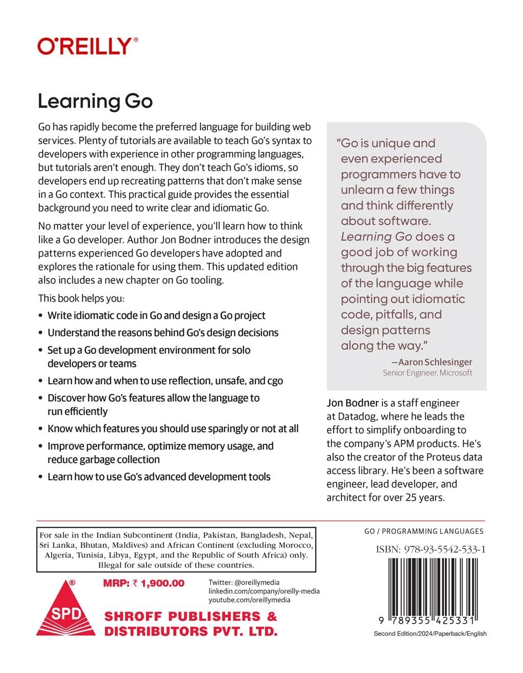 Learning Go : An Idiomatic Approach to Real-World Go Programming by Jon…
