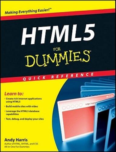 HTML5 For Dummies Quick Reference – Spiral-bound By Harris, Andy – GOOD