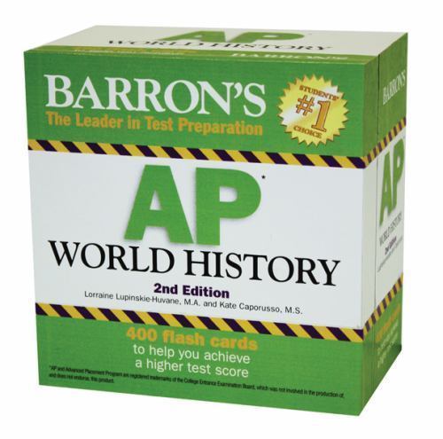 Barron’s AP World History Flash Cards by Lorraine Lupinskie-Huvane (2011, Cards