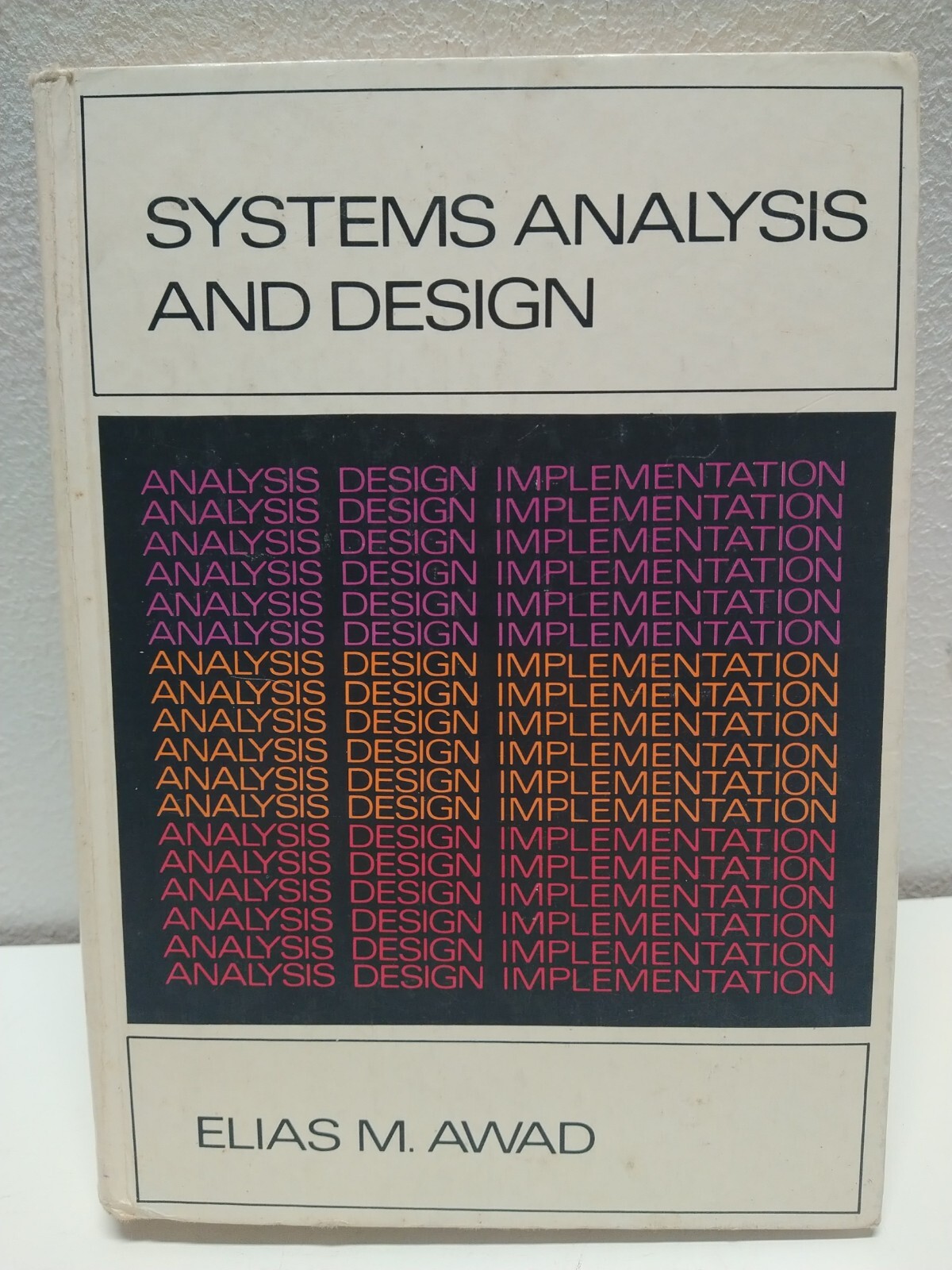 SYSTEMS ANALYSIS AND DESIGN (THE IRWIN SERIES IN By Elias M. Awad – Hardcover VG