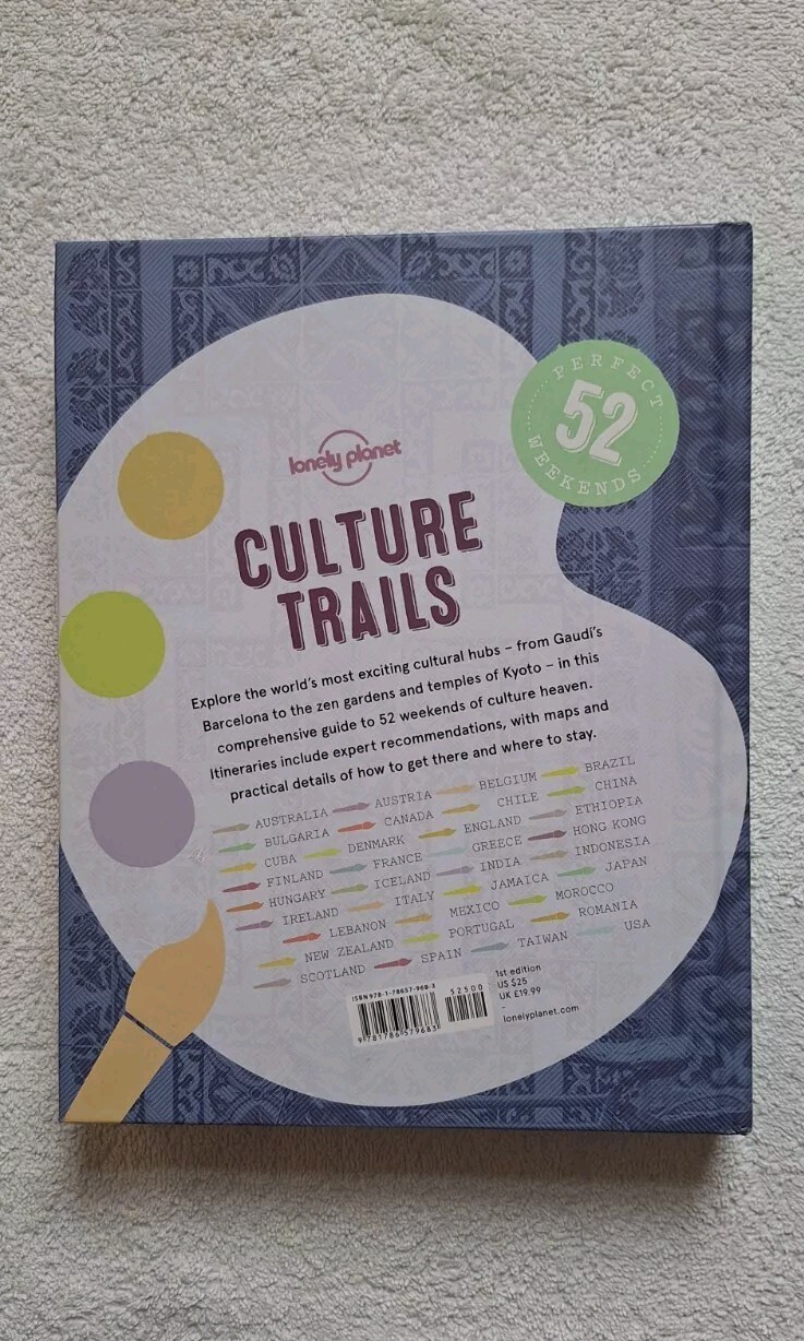 Culture Trails by Lonely Planet (Hardcover, 2017)