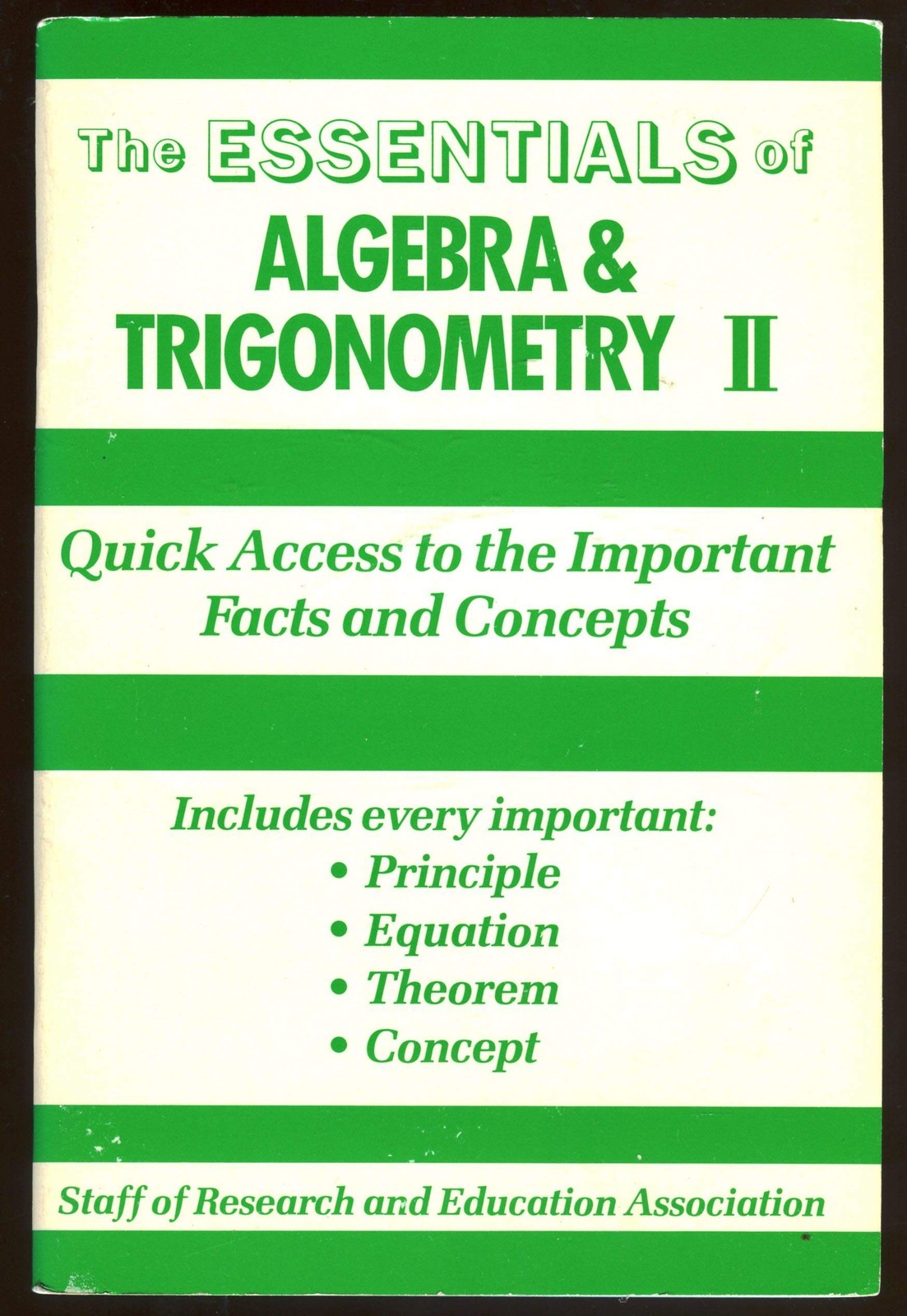 Algebra & Trigonometry II Essentials (Volume 2) (Essentials Study Guides)