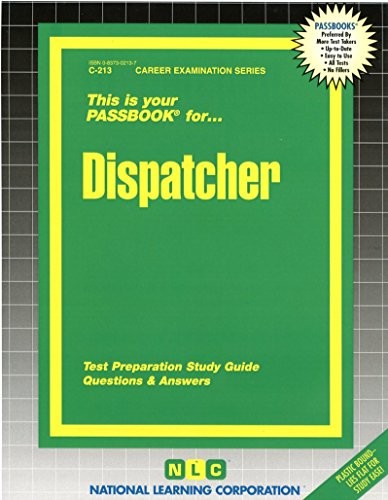 DISPATCHER(PASSBOOKS) (CAREER EXAMINATION) By Jack Rudman **BRAND NEW**
