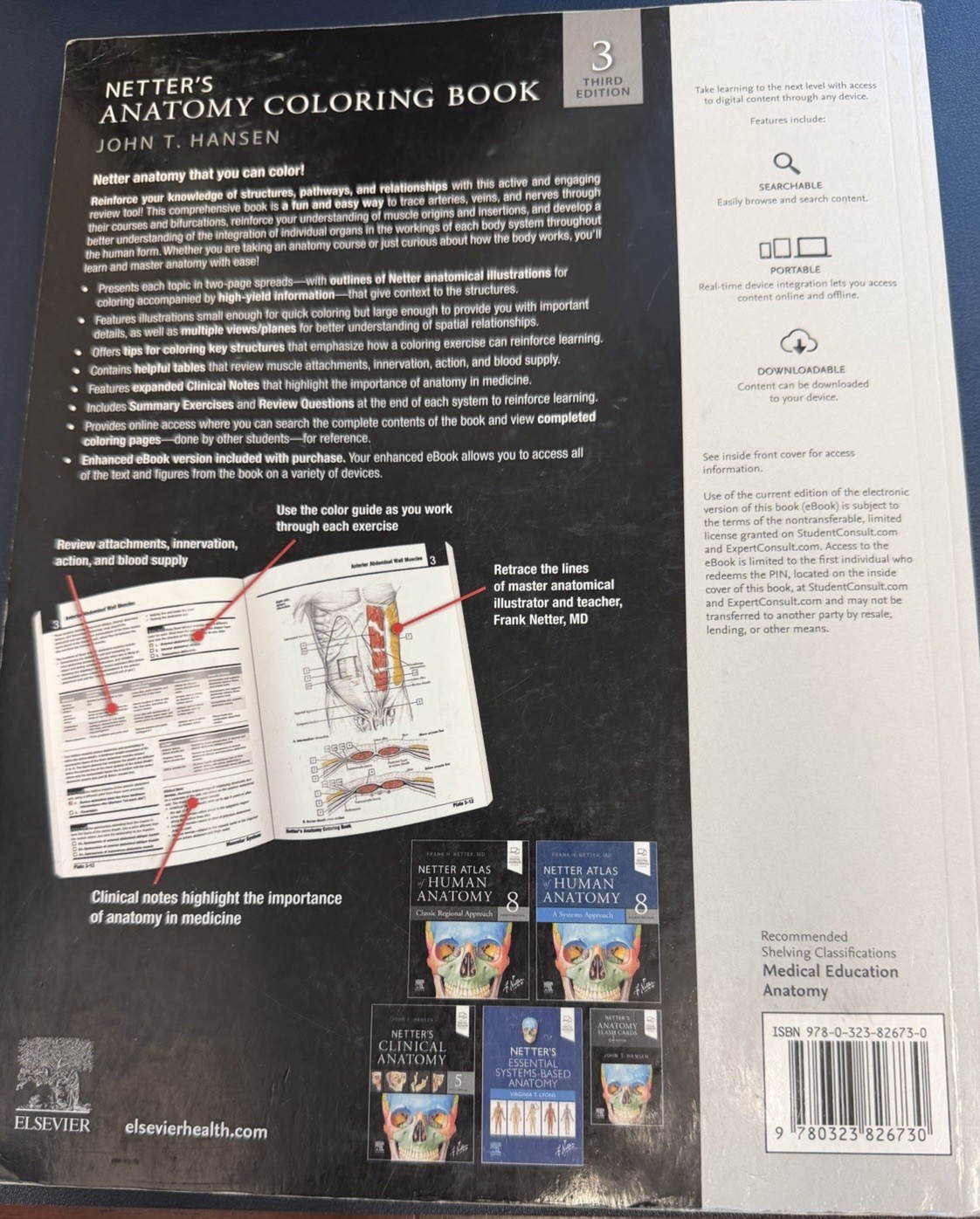 Netter’s Anatomy Coloring Book 3rd Edition See Pic Above For Ebook Version Info