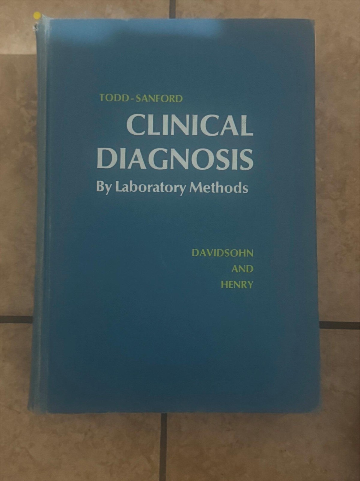 clinical diagnosis laboratory methods fifth edition