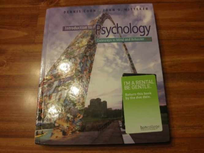 Introduction to Psychology: – Hardcover, by Coon Dennis; Mitterer – Acceptable n