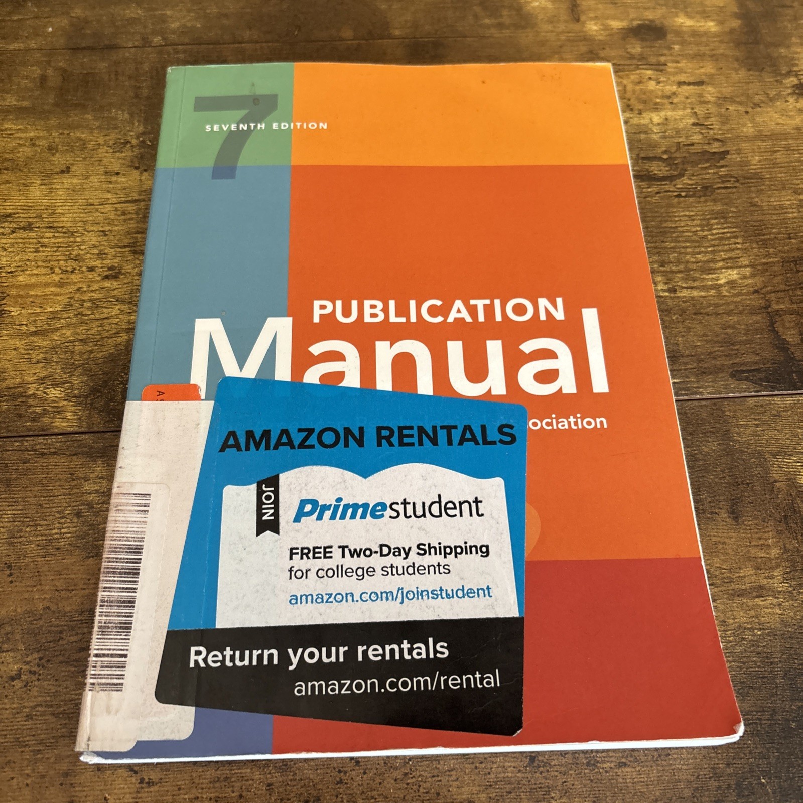 Publication Manual (OFFICIAL) 7th Edition of the American Psychological…
