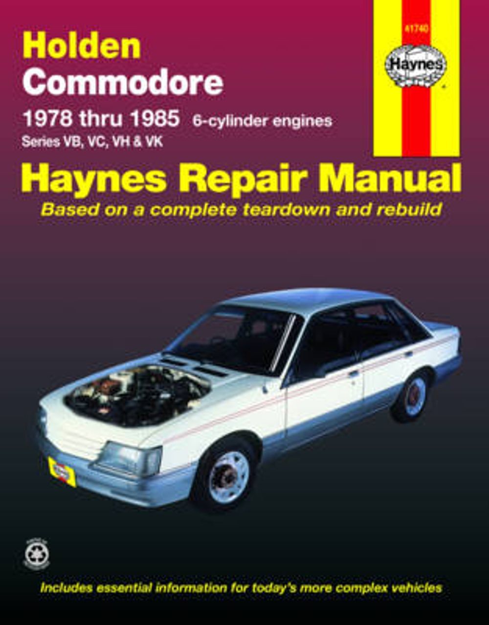 Holden Commodore Australian Automotive Repair Manual by J.H. Haynes (English) Pa