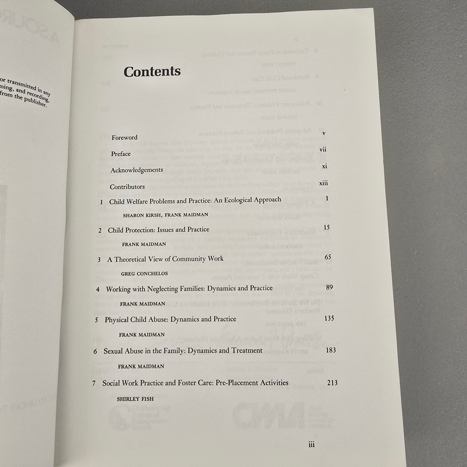 Child Welfare A Source Book of Knowledge and Practice Frank Maidman 1984 CWLA