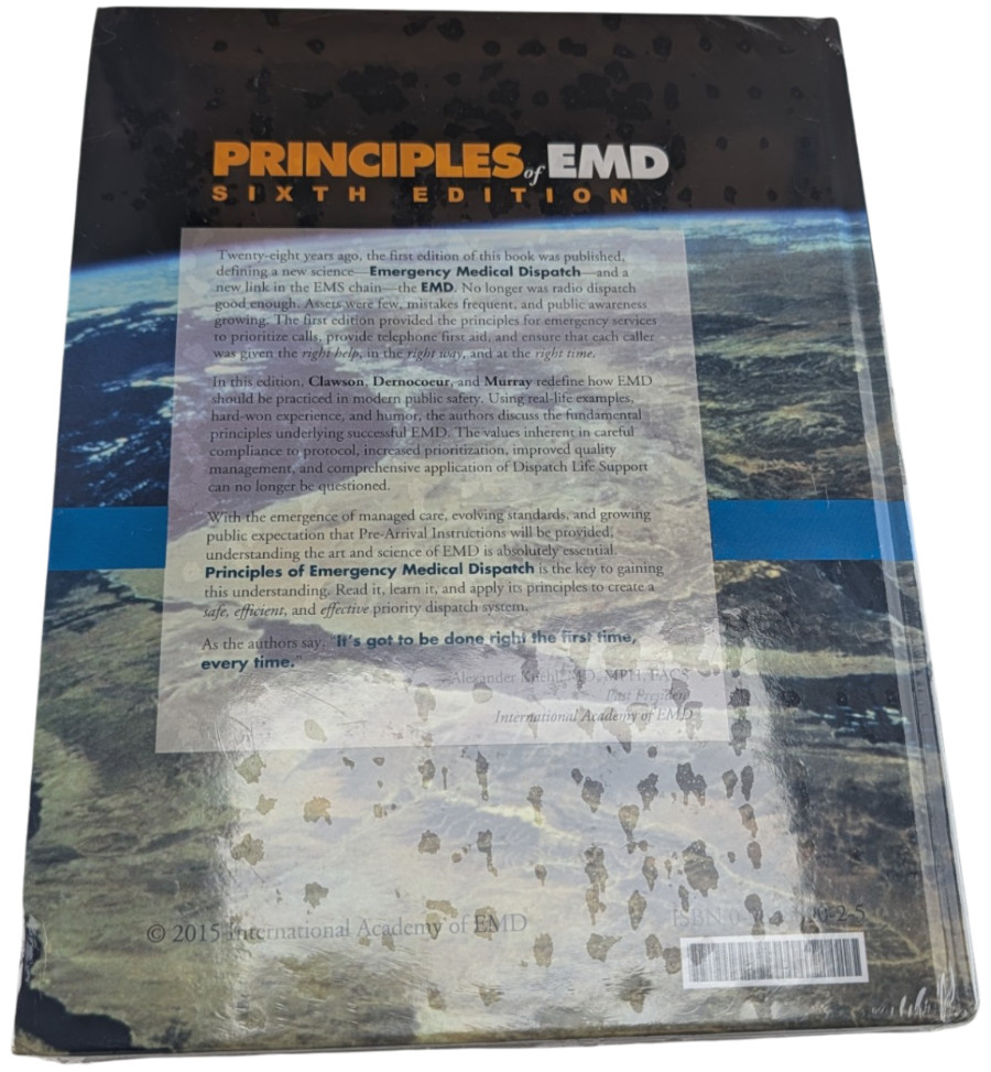 Clawson Principles Emergency Medical Dispatch 6th Edition MPDS 13.0 HC Sealed