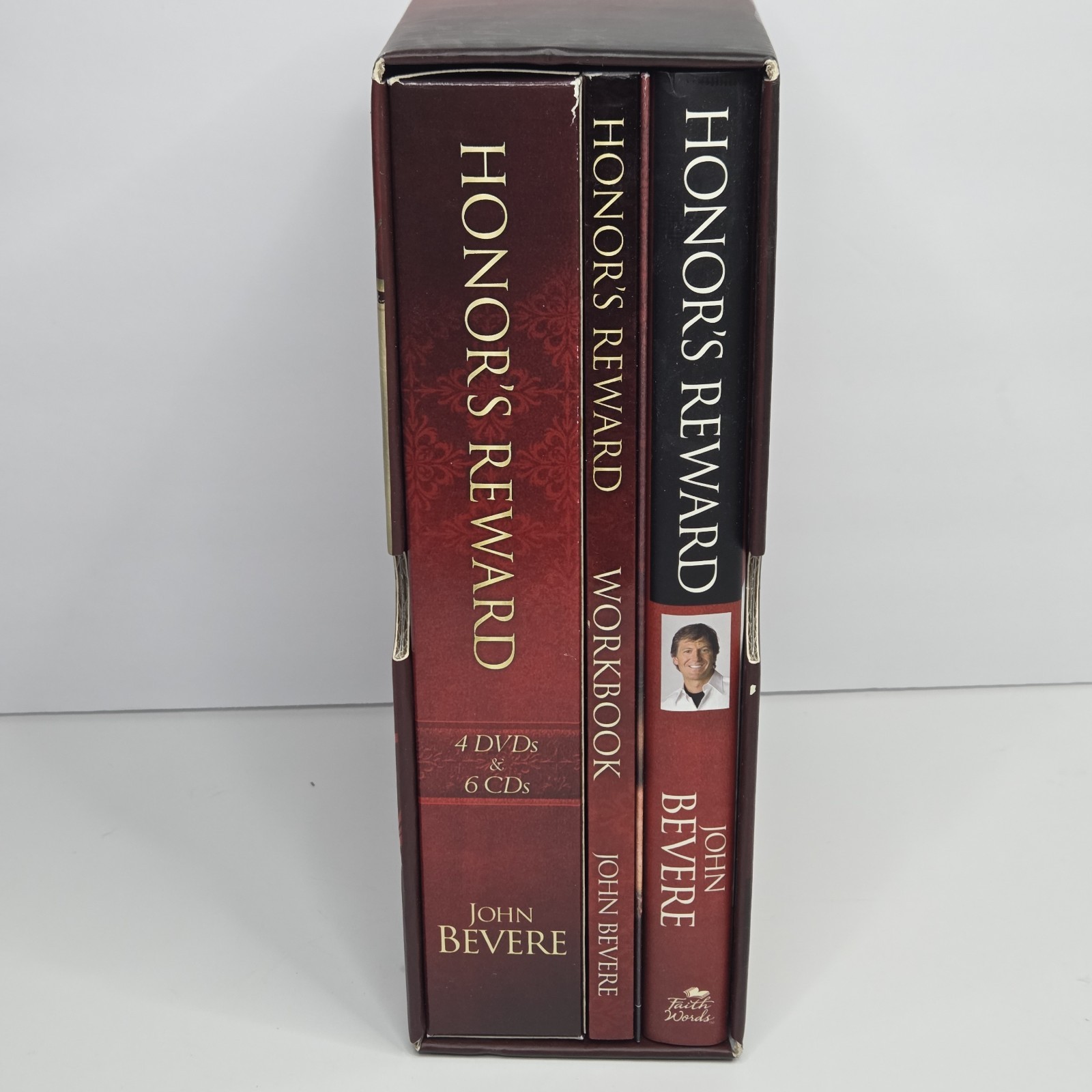 Honor’s Reward John Bevere Boxed Set 4 DVD’s 6 CD’s Hardcover Book PB Workbook