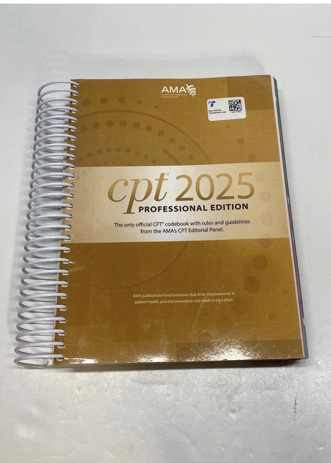 CPT 2025 Professional Edition AMA Spiral-Bound