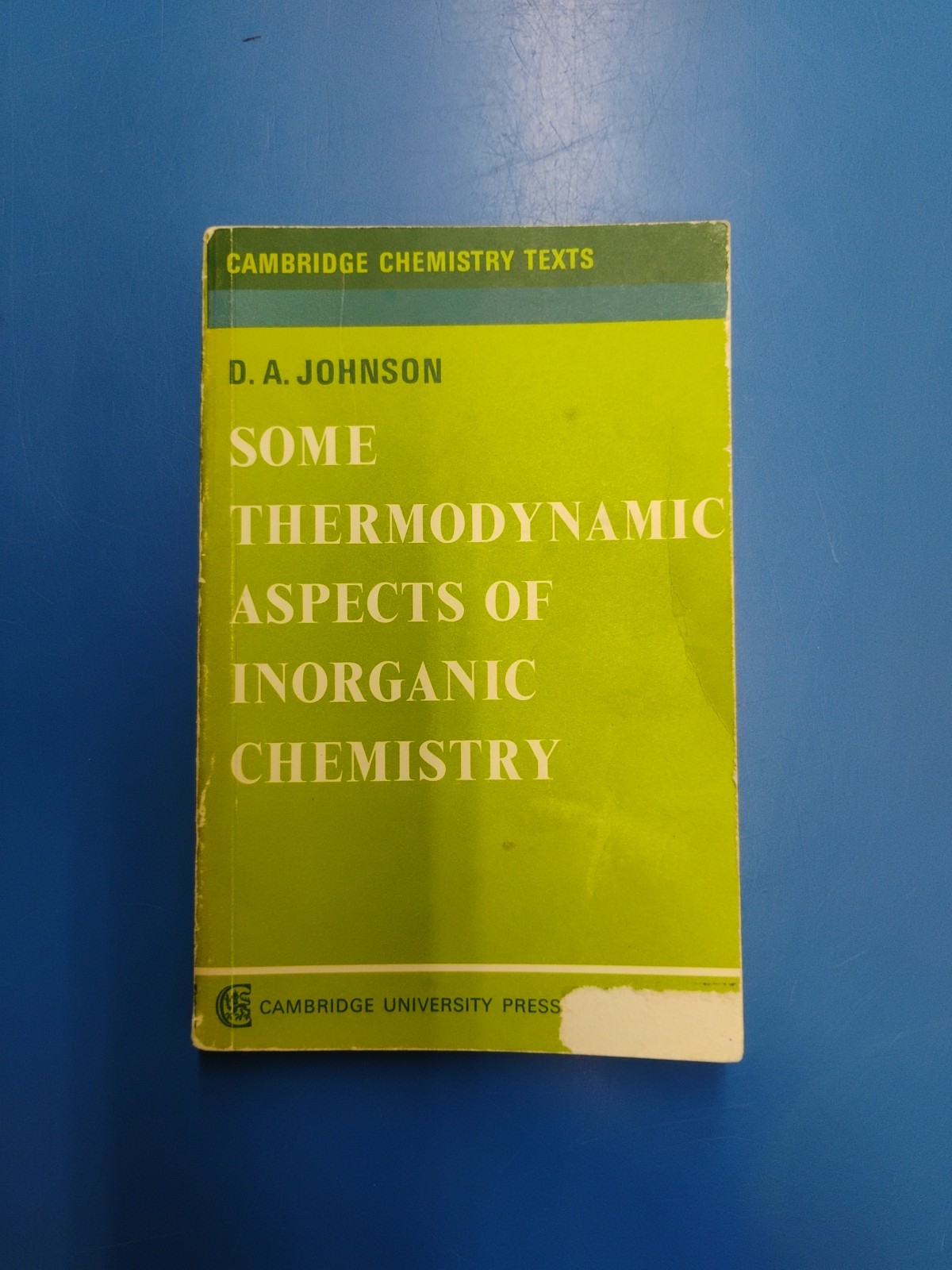 Thermodynamic Aspects 2 Edn by Johnson, D. A.; 1968, Acceptable