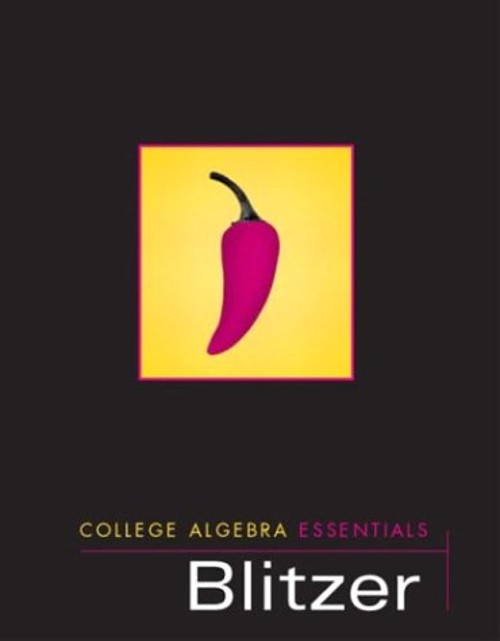 College Algebra Essentials Hardcover Robert Blitzer
