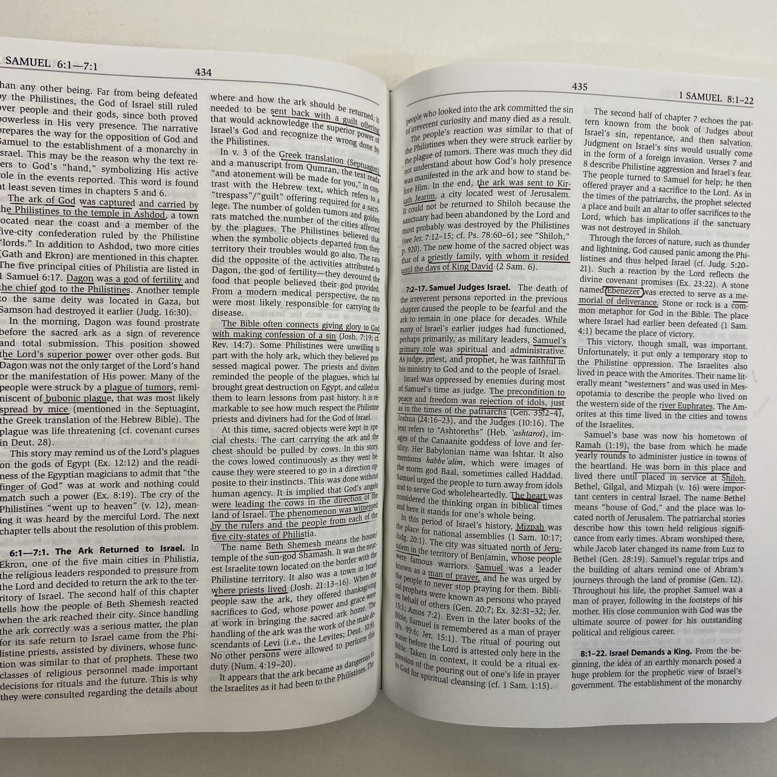 Andrews Bible Commentary Old Testament 2020 Cloth Hardcover UNDERLINING & NOTES
