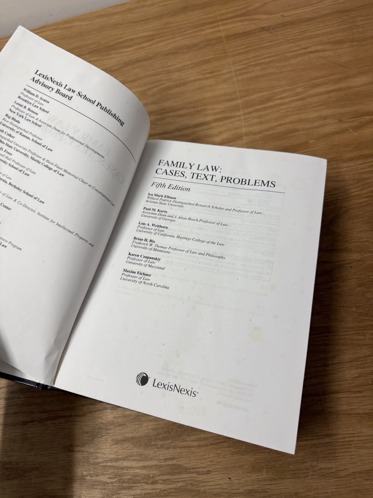 Family Law: Cases, Text, Problems Fifth Edition Edition Lexis Nexis