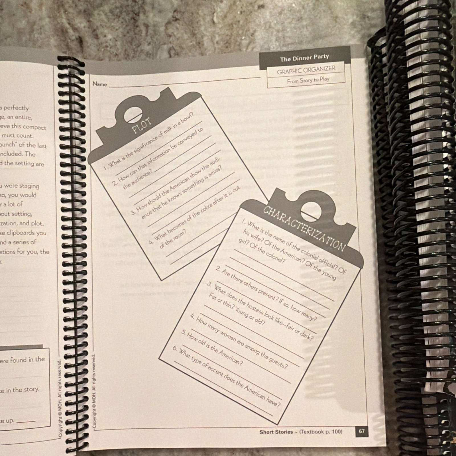 Mosdos Press Literature Jade TE + Student Activity Workbook Spiral Middle School