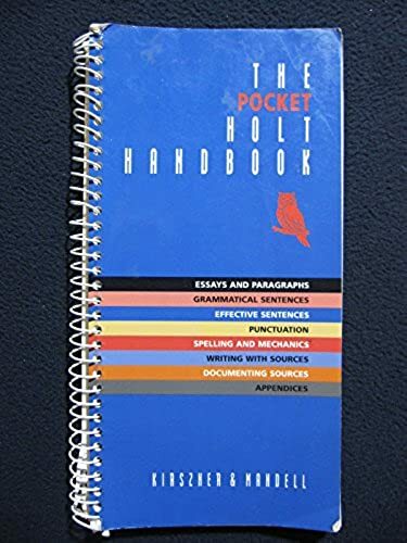 The Pocket Holt Handbook [Jan 01, 2000] Kirszner, Laurie G. and Mandell, Steph..