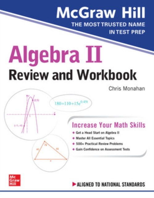 MH EDUCATION ALGEBRA II REVIEW & WORKBOO by Christopher Monahan Paperback