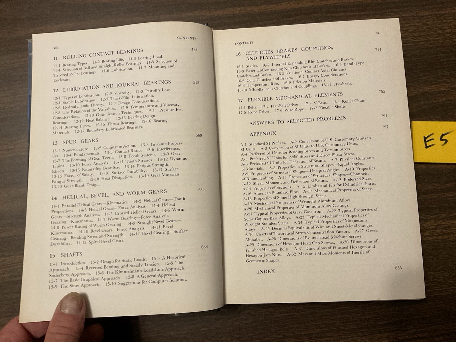 Mechanical Engineering Design 4th Edition Hardcover 1983, Joseph E. Shigley E5