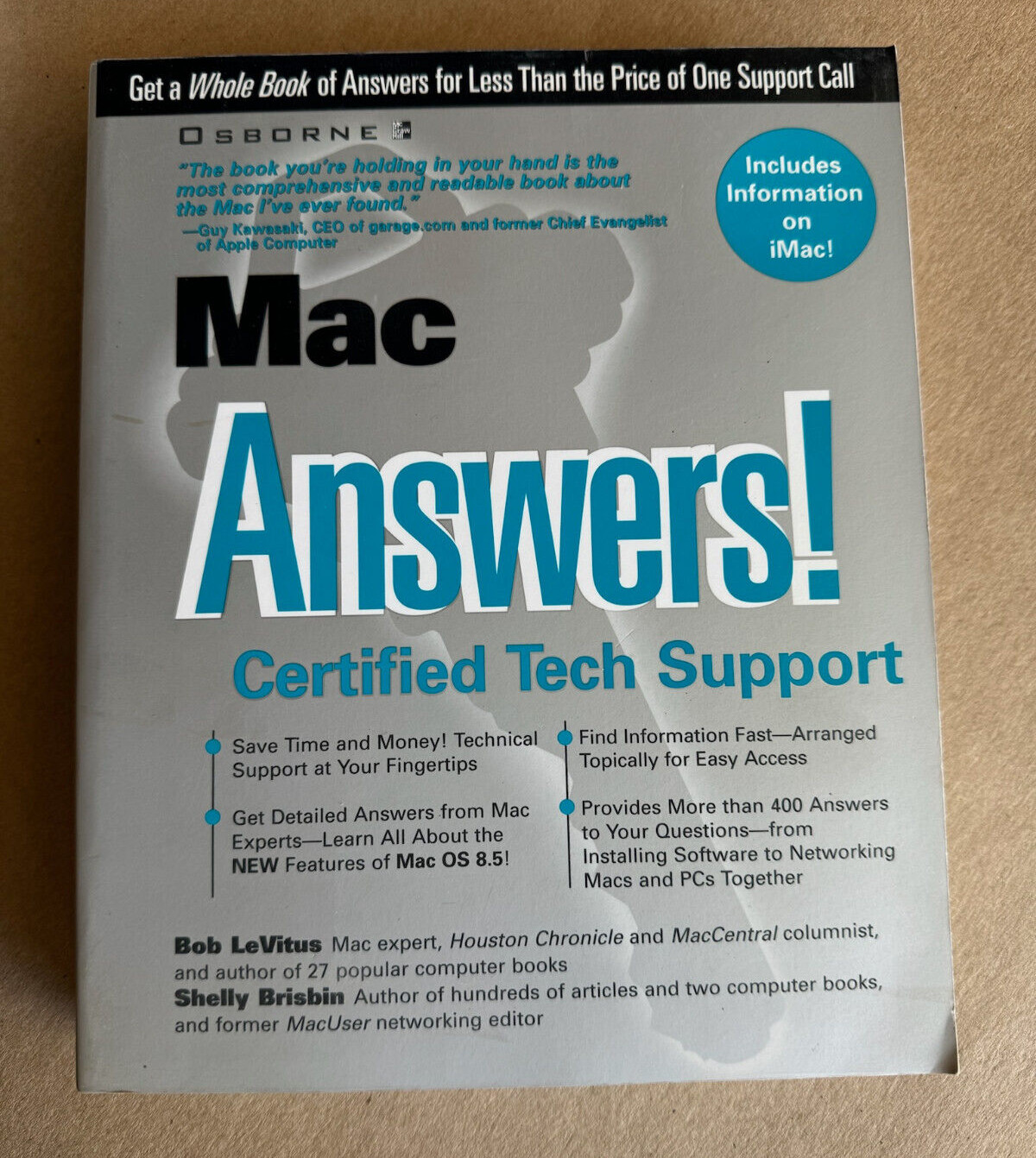 Mac Answers! Certified Tech Support – LeVitus, Brisbin 1998 *NEW* Paperback