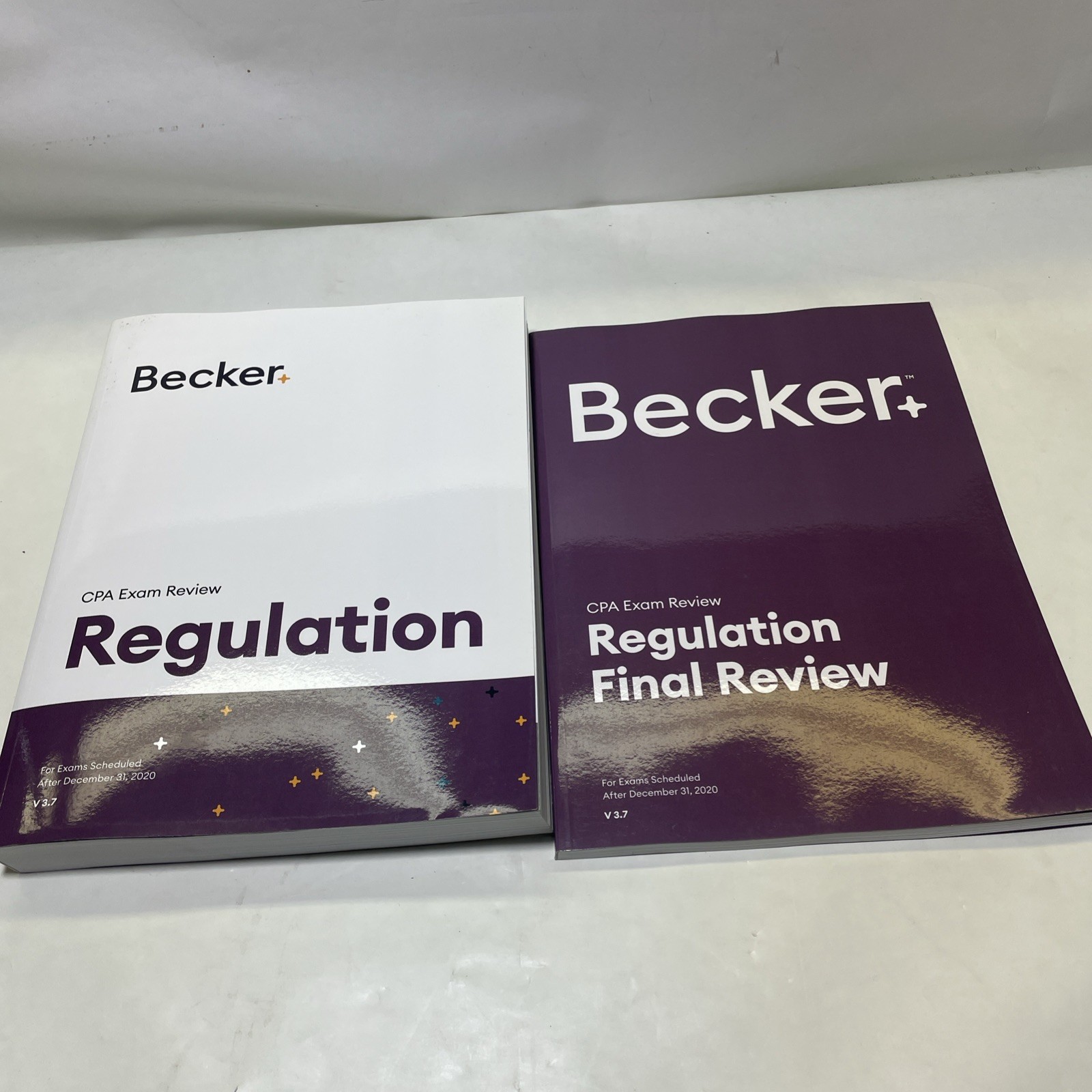Becker CPA Exam Review V 3.7 Regulation Textbook and Final Review Set 2020 PB