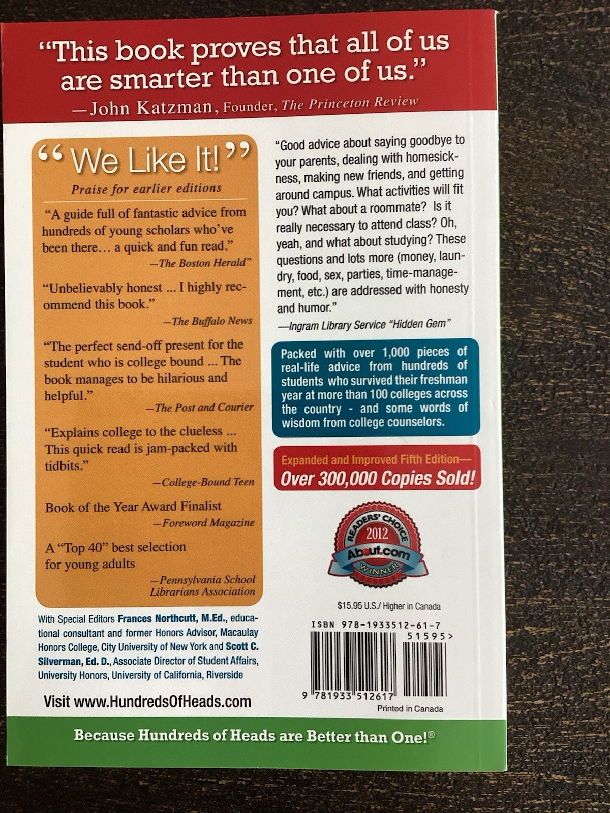 Hundreds of Heads 5th Edition How to Survive Your Freshman Year College Guide