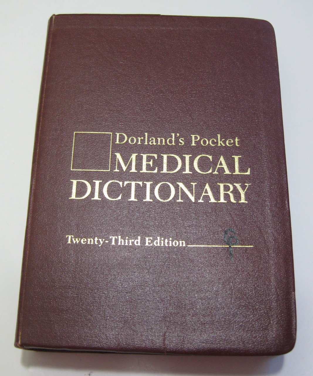 Dorland’s Pocket Medical Dictionary by Newman W. Dorland (1982, Hardcover)
