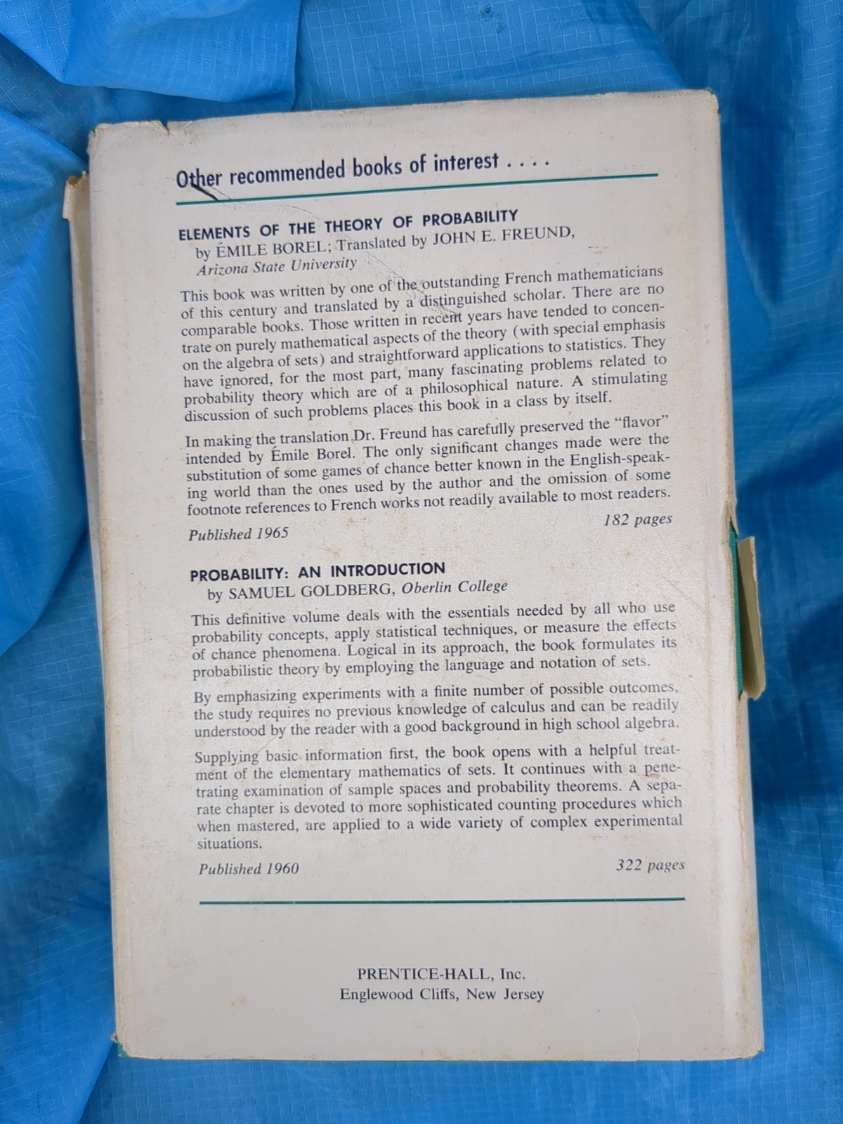 Elements of Probability and Statistics by Elmer B. Mode