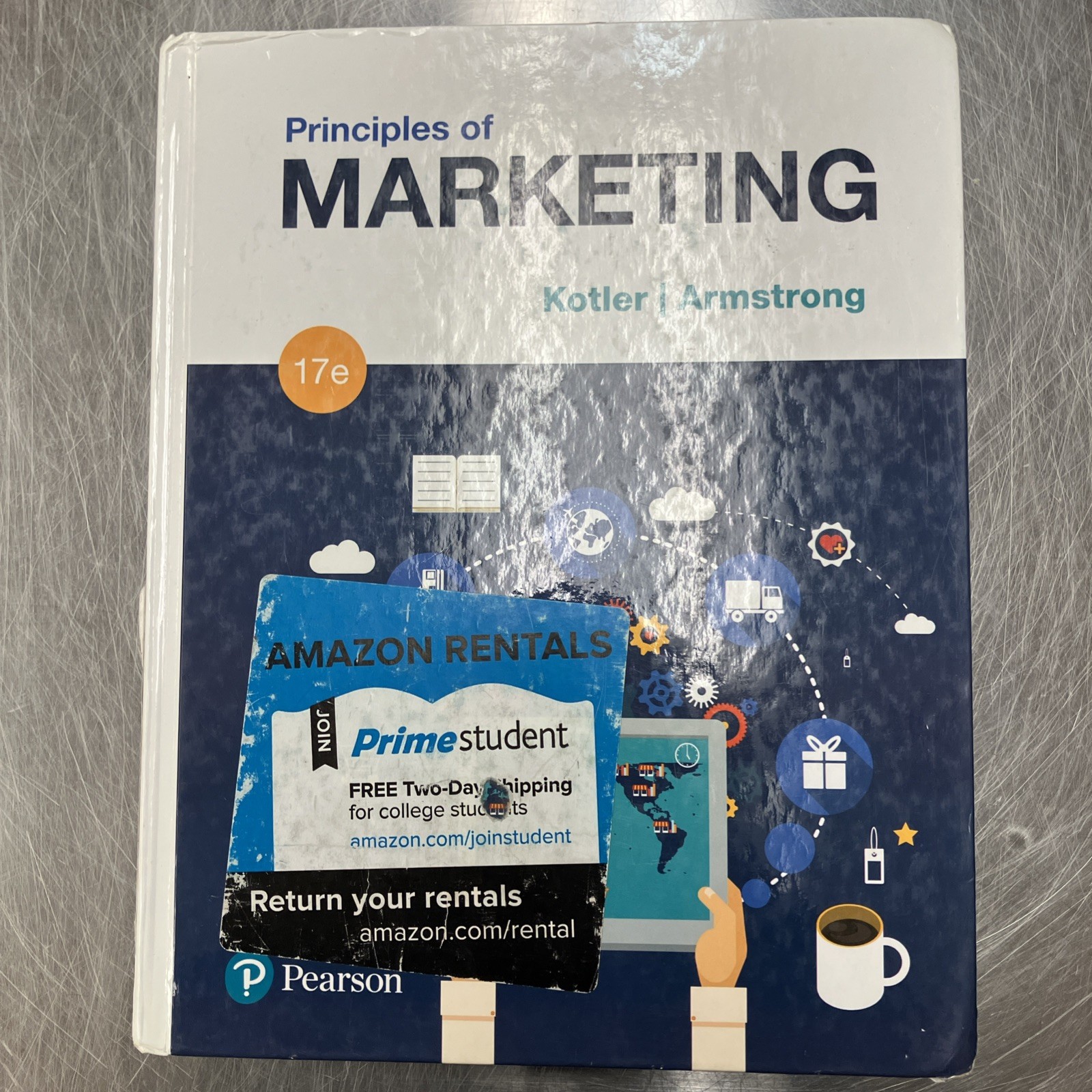 Principles of Marketing (17th Edition) – Hardcover By Kotler, Philip T – GOOD