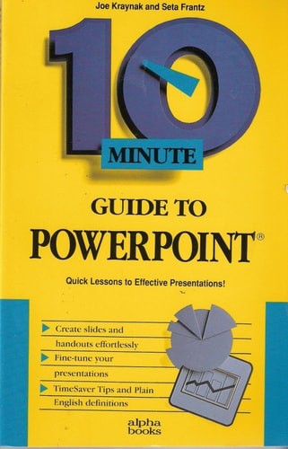 10 minute guide to PowerPoint, Kraynak, Joe, Very Good Book