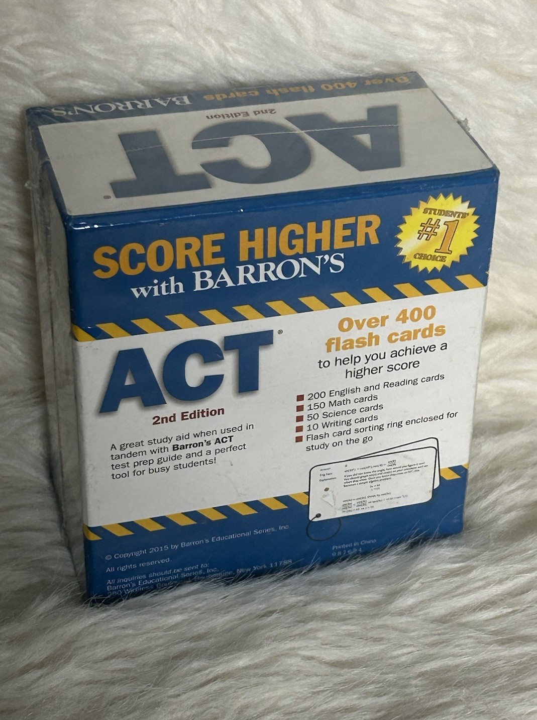 Barron’s ACT 410 Flash Cards 2nd Edition Help You Achieve a Higher Score