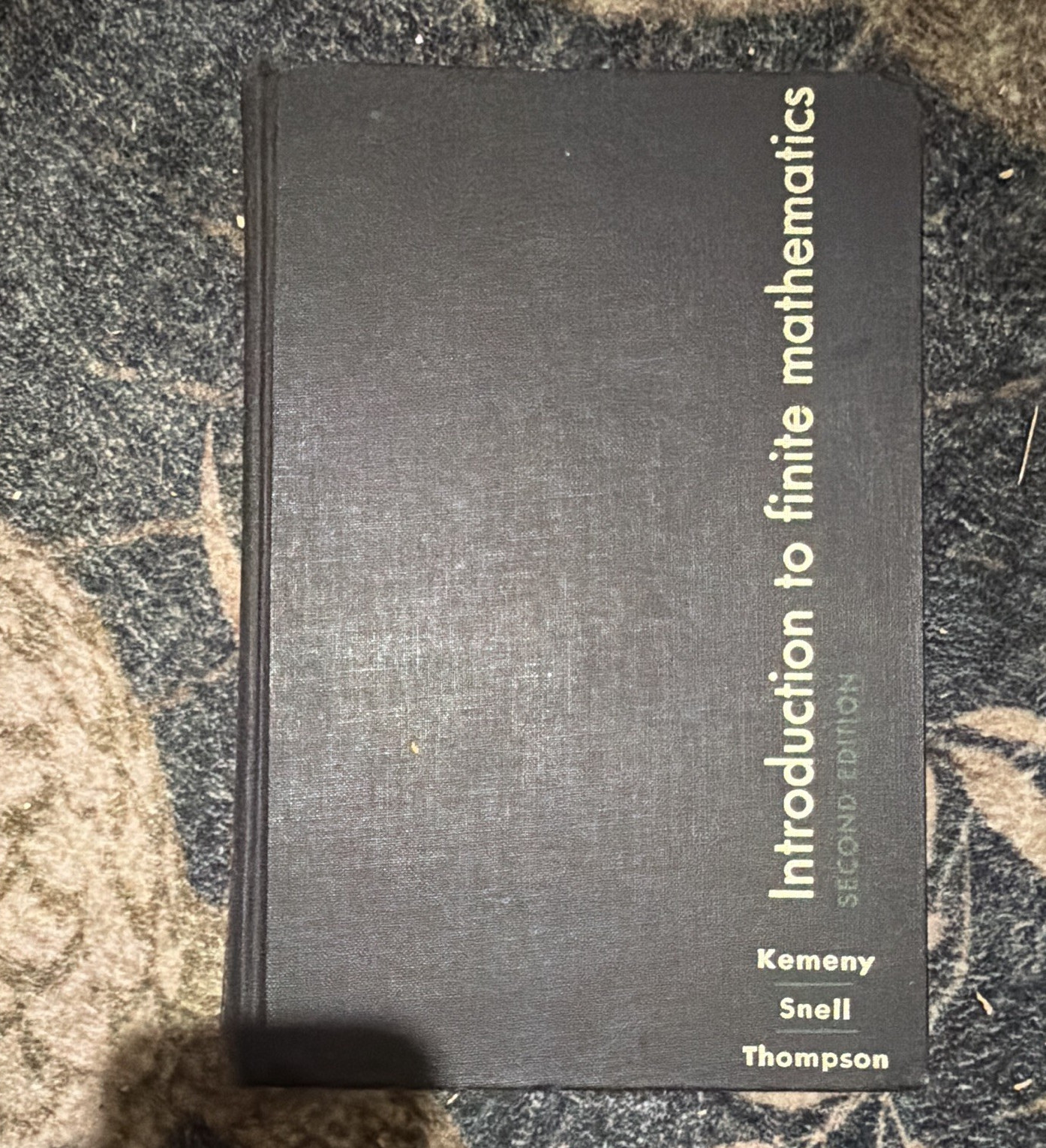 Prentice-Hall Introduction to Finite Mathematics 2nd Ed Kemeny Snell HC 1966