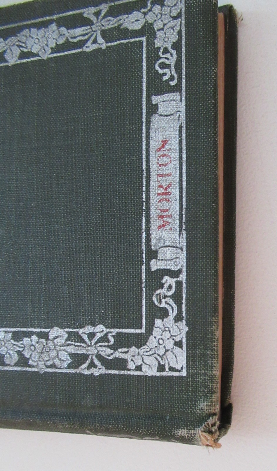 Vintage Green Cloth Hardcover Letter Writing by Morton Page Davis Co RARE