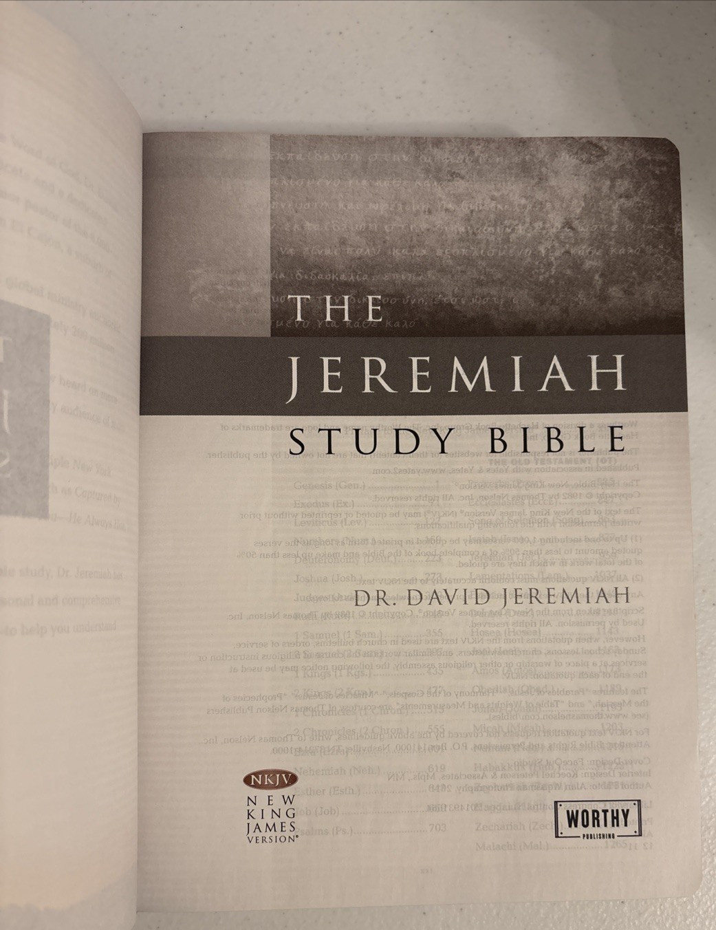 The David Jeremiah Study Bible NKJV Black Leatherluxe Full Size Print Red Letter
