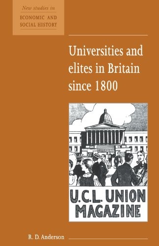 Universities and Elites in Britain since … by Anderson, R Paperback / softback