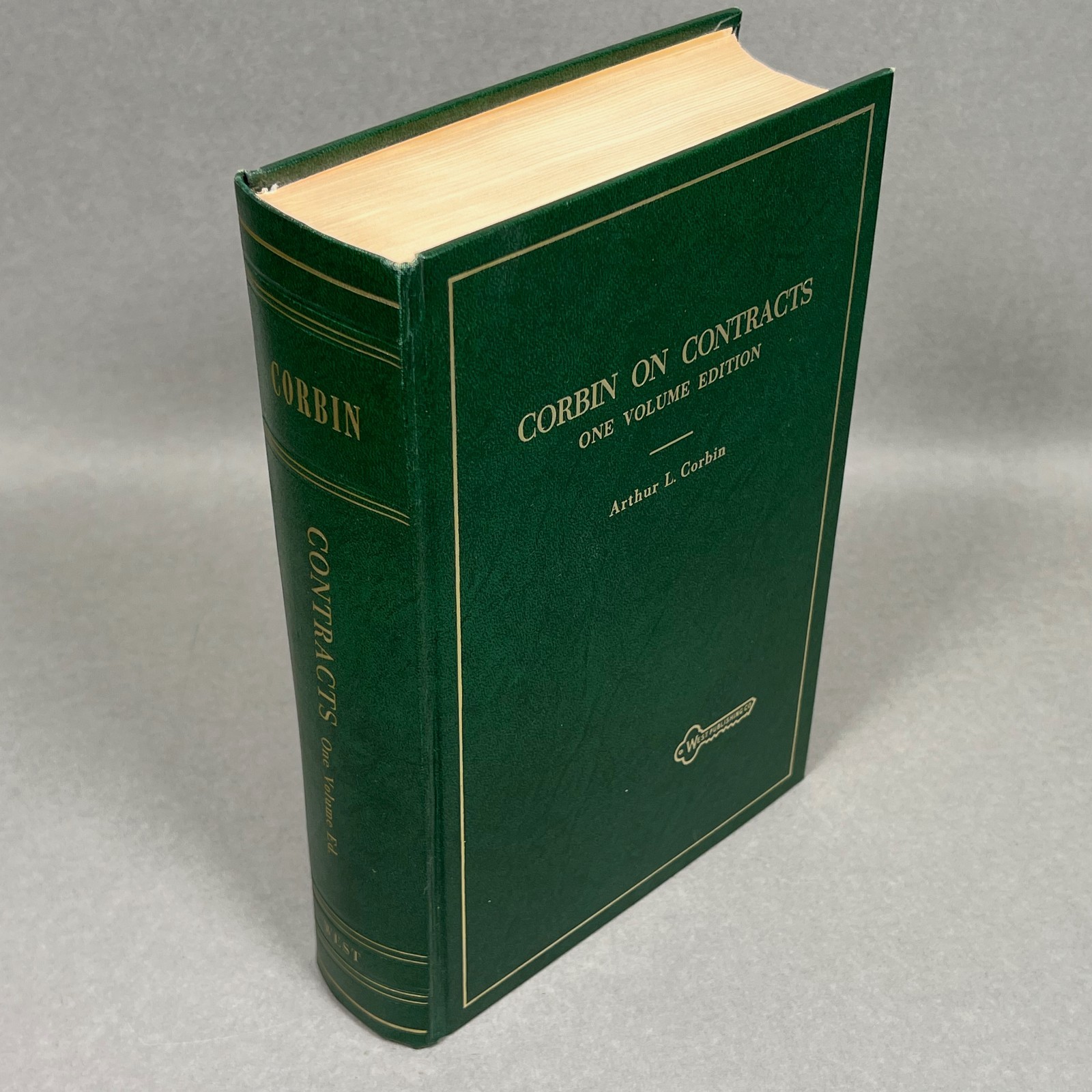 Corbin on Contracts by Arthur Corbin 1 Volume Edition 1952 Hardcover Ships Fast