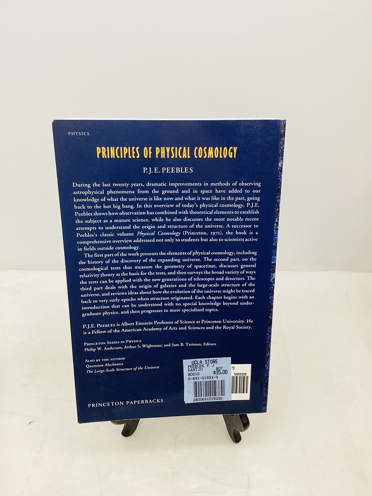 Princeton Series in Physics Ser.: Principles of Physical Cosmology by P. J. E. P