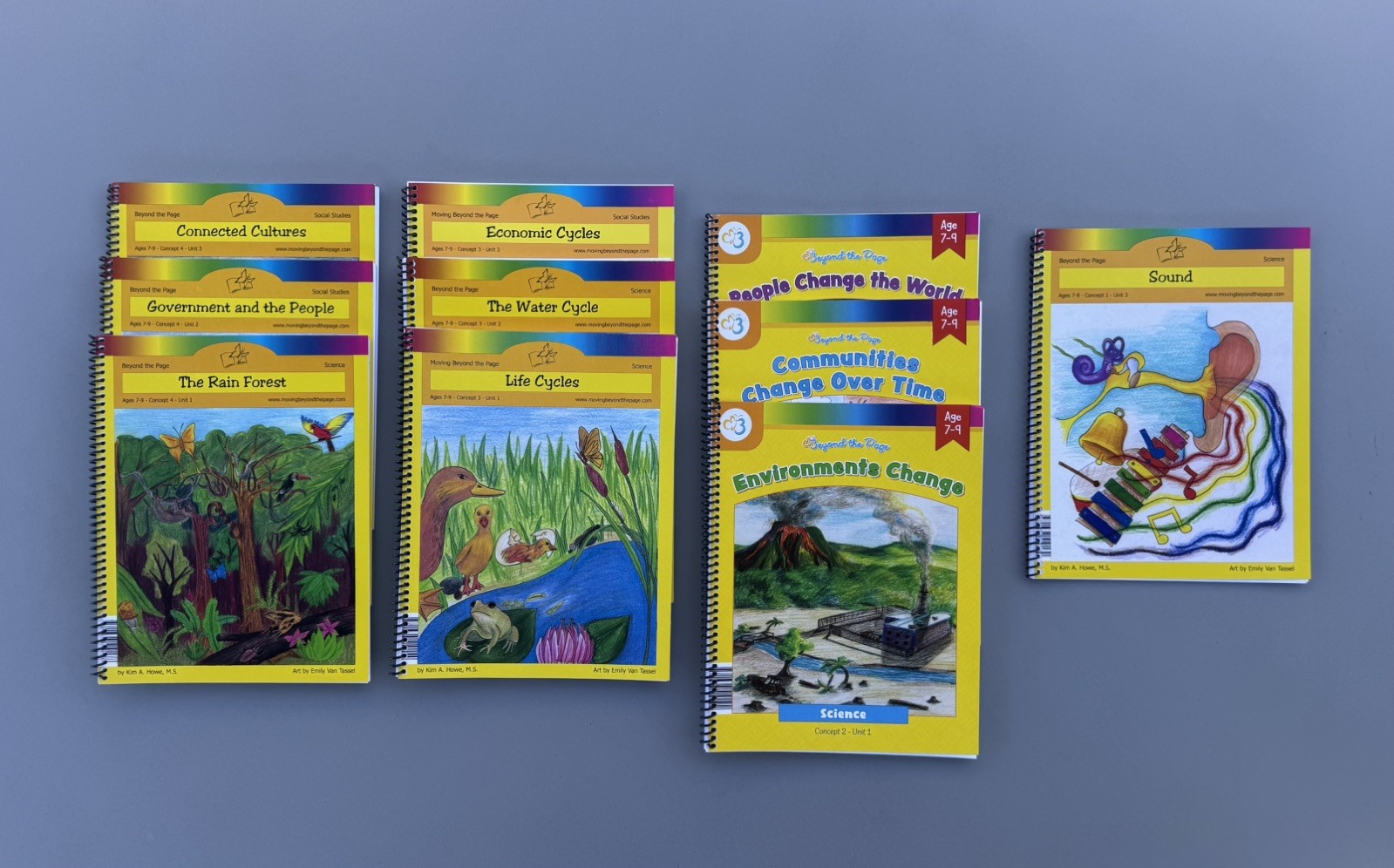 Moving Beyond the Page Science and Social Studies Textbooks Ages 7-9 Set of 10