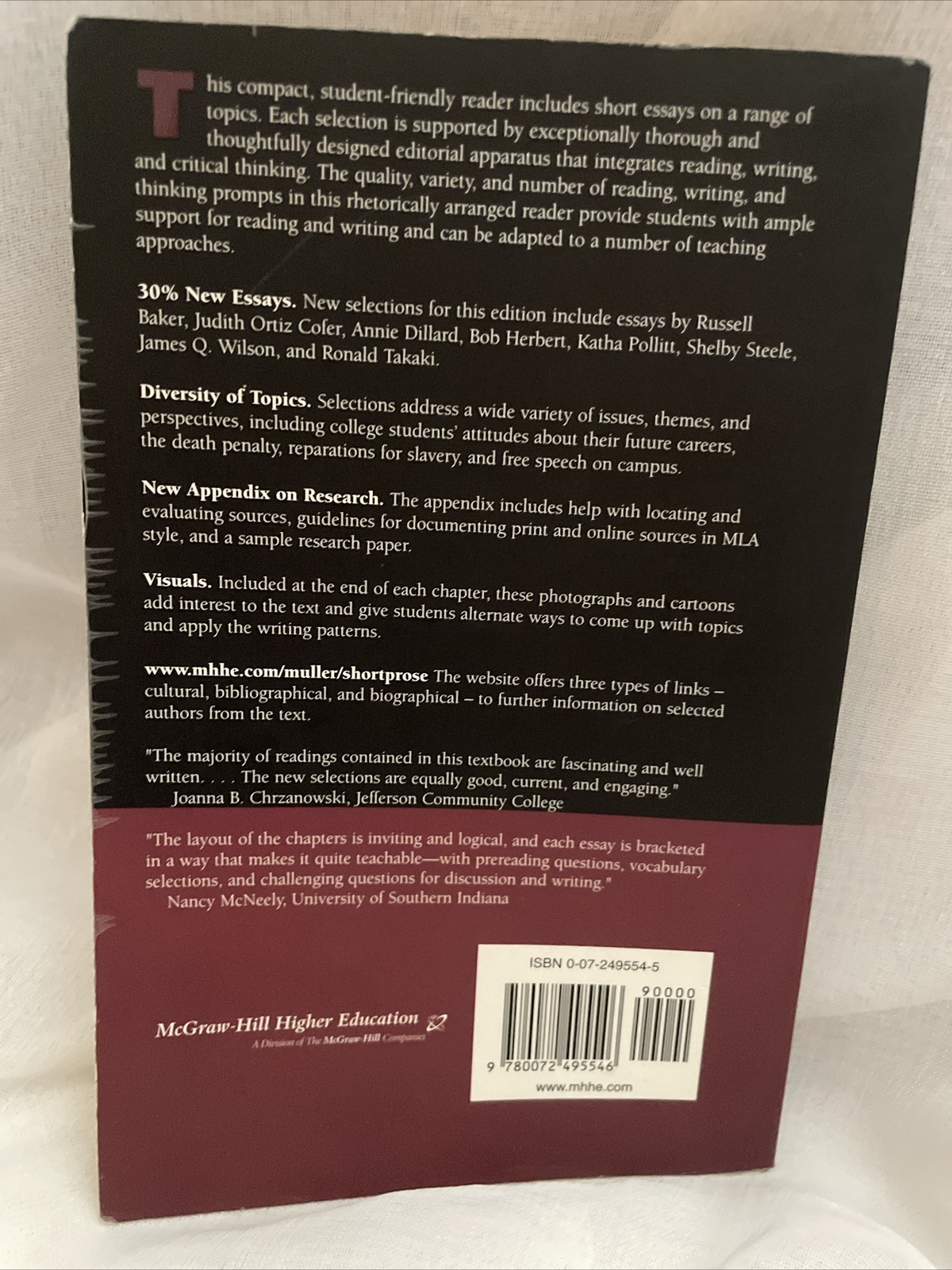 The Short Prose Reader by Harvey S. Wiener and Gilbert Muller (2002, Trade…