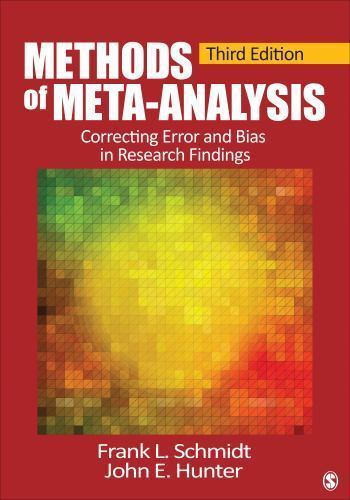 Methods of Meta-Analysis : Correcting Error and Bias in Research Findings by…