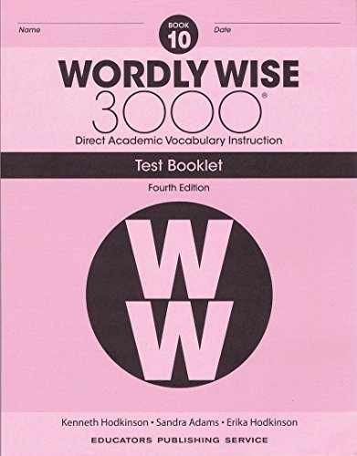 Wordly Wise, Grade 10 Test Booklet – Paperback, by Hodkinson Kenneth – Very Good